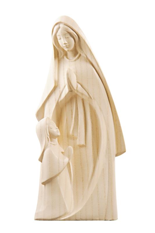 Our Lady of Lourdes Madonna wood statue
