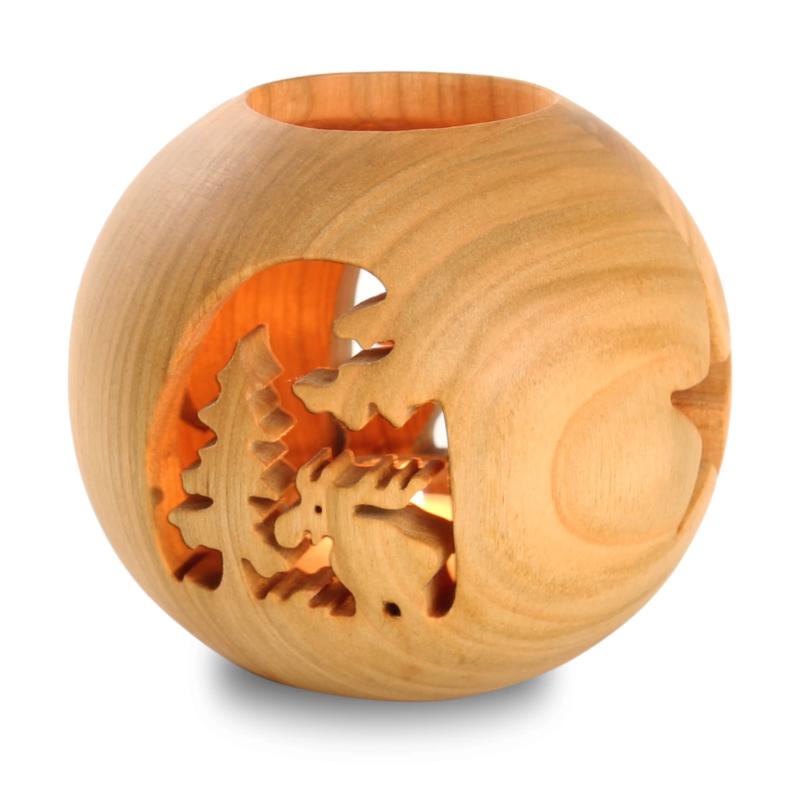 Wood carved Wind Light