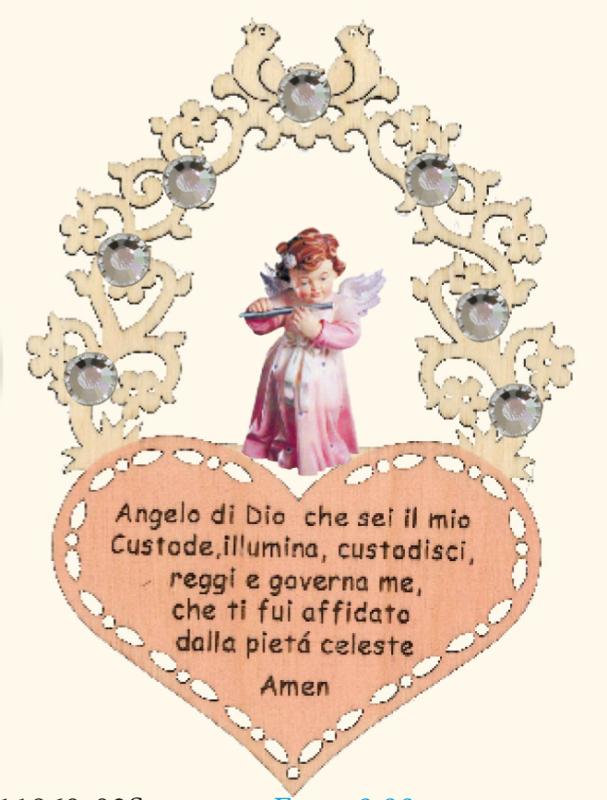 Guardian Angel with Prayer Swarovski