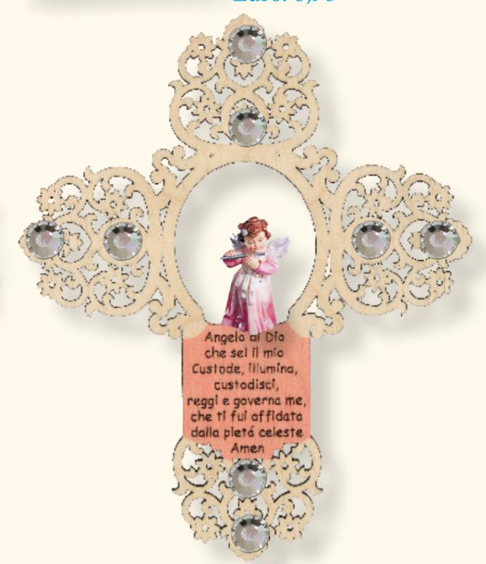 Guardian Angel wood Cross