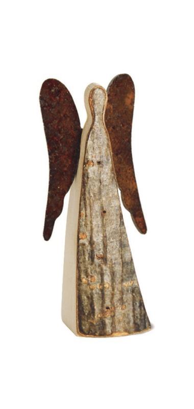 Ángel de corteza de madera 6 cm