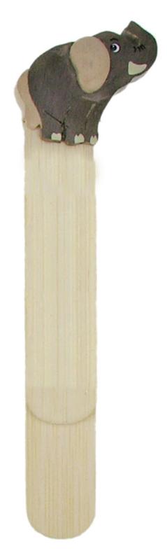 Elephant wooden bookmark