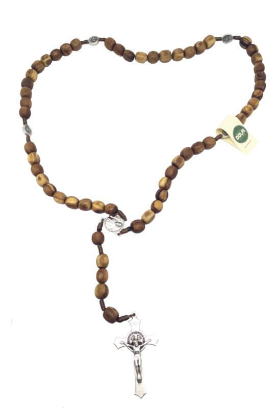 Rosario de madera de olivo
