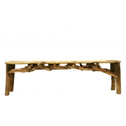 Bench in Roots of Forest - Size 60 x 14,8 x 19,2 inch
