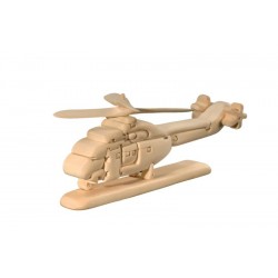 Elicottero Puzzle 3D in legno