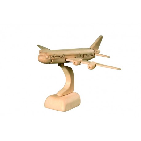 Airplane 3D Puzzle in wood