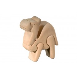 Camel 3D Puzzle in Linden wood
