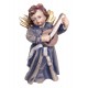 Angel with Lyre wood carved - color