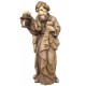 St Joseph wood nativity scene statue - stained 3 col.