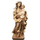 Madonna del Cuore statua in legno - brunito 3 col.