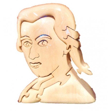 Wolfgang Amadeus Mozart 3D-Puzzle aus Holz