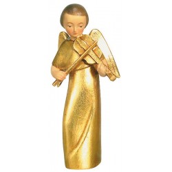 Modern Style Angel with Violin - Wood golden with gold leaf