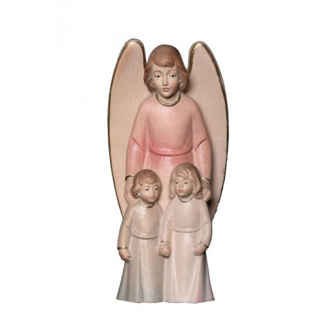 The Guardian Angel with Boy and Girl - Red cloth