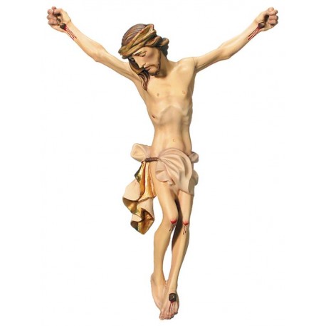 Gesù corpo di Cristo in legno - drappo bianco