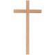 Kreuz mit geradem Balken aus Eschenholz - Natur