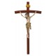 Crucifix with Curved Dark Cross - Gilded cloth