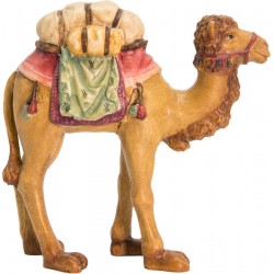 Kamel mit mit Gepäck aus Holz - mit Ölfarben lasiert