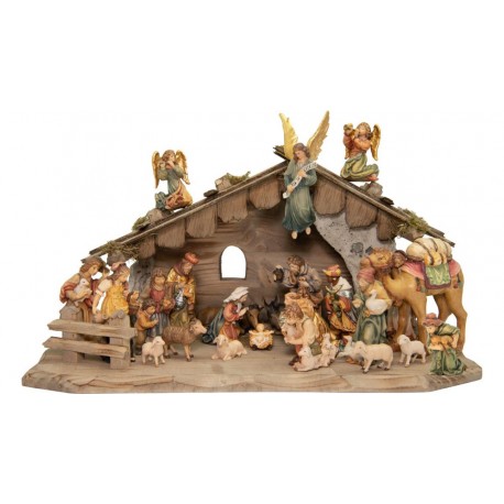 Matteo Nativity 24-Piece with Nativity Stable - color