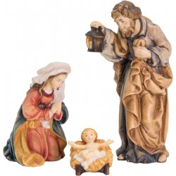 Holy Family 3 wooden pieces - color
