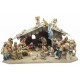 Matteo Nativity 27-Nativity figures with cot stable - color
