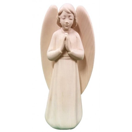 Gloria Angel carved in wood - natural