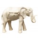 Elephant carving for wood nativity - natural