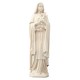 St. Therese of Lisieux with Roses and Crucifix wood carved - natural