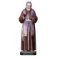 Saint Padre Pio wood carved - color