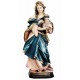 Saint Barbara with tower wood carved - color
