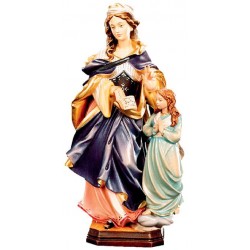Sant' Anna ritratta con bambino in legno - colorato a olio