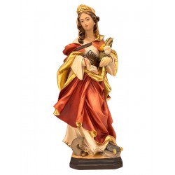 Heilige Christine in Holz geschnitzt - lasiert