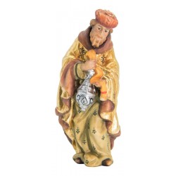 Gaspar the Wise Man with Myrrh in wood - color