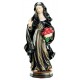 Saint Clare with Monstrance wood carved statue - color