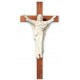 Christus König auf Kreuz aus Holz - Natur