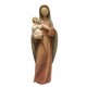 Madonna con Bambino, legno stile moderno - colorato a olio