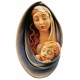 Relief Madonna in wood - color