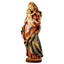 Our Lady of the Meeting in wood - color