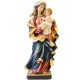 Madonna del Cuore statua in legno - colorato a olio