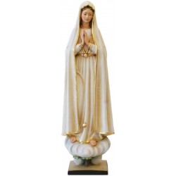 Madonna di Fatima in fibra di vetro - colorato a olio