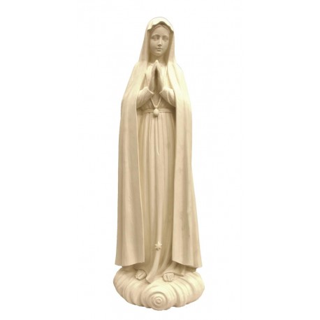Wooden statue of Our Lady of Fatima - natural