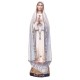 Our Lady of Fatima wooden statue - Blue cloth