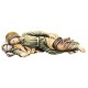 Schlafender Heiliger Josef aus Holz - lasiert