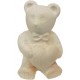 Lucky Teddy Bear in wood in Blue - natural