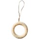 Wreath wood hand carved - natural