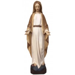 Miracolosa Madonna Immacolata in legno - brunito 3 col.
