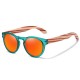 Coloured wooden sunglasses