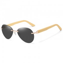 Sunglasses with wooden temples unisex
