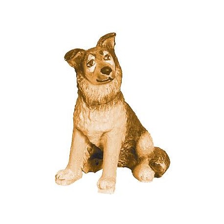 The Sitting Shepherd Dog - brown shades