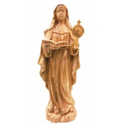 Heilige Klara von Assisi aus Holz - Olivenholz