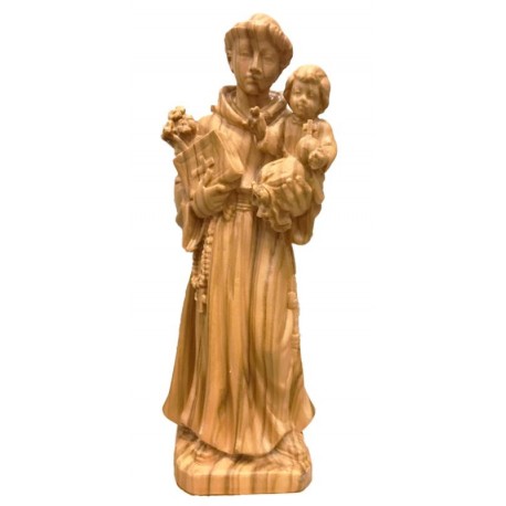Heiliger Antonius aus Padua aus Holz - Olive